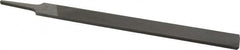 Nicholson - 10" Long, Second Cut, Hand American-Pattern File - Double Cut, 1/4" Overall Thickness, Tang - Americas Industrial Supply