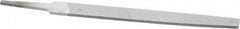 Nicholson - 6" Long, Second Cut, Flat American-Pattern File - Double Cut, 5/32" Overall Thickness, Tang - Americas Industrial Supply