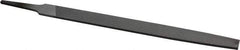 Nicholson - 8" Long, Second Cut, Flat American-Pattern File - Double Cut, 13/64" Overall Thickness, Tang - Americas Industrial Supply