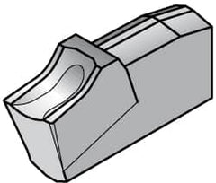 Kennametal - A2040 CR KC5025 Grade, 0.1575" Cutting Width, Carbide Cutoff Insert - 6° Left Hand Lead Angle, 0.0118" Cnr Rad, TiAlN Coated - Americas Industrial Supply