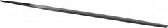 Nicholson - 4" Long, Smooth Cut, Round American-Pattern File - Single Cut, Tang - Americas Industrial Supply