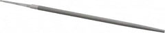 Nicholson - 10" Long, Smooth Cut, Round American-Pattern File - Single Cut, Tang - Americas Industrial Supply