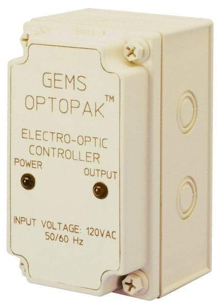 Gems Sensors - 158°F Max, Liquid Level Controller for Electro Optic Switches - Converts TTL Output Signal to an SPDT 5 Amp. Relay Output, SPDT, 5 Amps at 115 VAC Switch Logic - Americas Industrial Supply