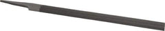 Nicholson - 12" Long, Second Cut, Half Round American-Pattern File - Double Cut, 0.3438" Overall Thickness, Tang - Americas Industrial Supply