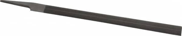 Nicholson - 12" Long, Smooth Cut, Half Round American-Pattern File - Single, Double Cut, 0.3438" Overall Thickness, Tang - Americas Industrial Supply