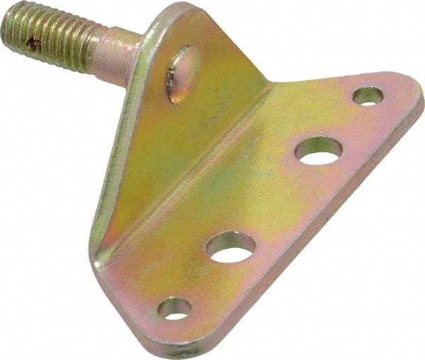 Value Collection - M8 x 1.25 Yellow Zinc Angle Bracket - For Hydraulic Dampers & Gas Springs - Americas Industrial Supply