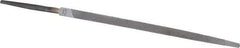 Nicholson - 4" Long, Taper American-Pattern File - Single Cut, Tang - Americas Industrial Supply