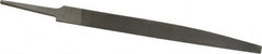 Nicholson - 6" Long, Smooth Cut, Knife American-Pattern File - Double Cut, 5/32" Overall Thickness, Tang - Americas Industrial Supply