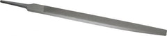 Nicholson - 8" Long, Second Cut, Knife American-Pattern File - Double Cut, 3/16" Overall Thickness, Tang - Americas Industrial Supply