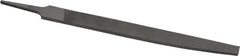 Nicholson - 8" Long, Smooth Cut, Knife American-Pattern File - Double Cut, 3/16" Overall Thickness, Tang - Americas Industrial Supply