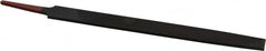 Simonds File - 8" Long, Smooth Cut, Flat American-Pattern File - Double Cut, 7/32" Overall Thickness, Tang - Americas Industrial Supply