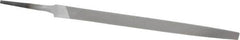 Nicholson - 8" Long, Smooth Cut, Triangle American-Pattern File - Double Cut, Tang - Americas Industrial Supply