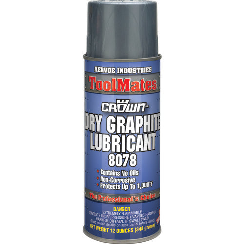 Dry Graphite Lubricant & Parting Compound - 12 oz Aerosol - Americas Industrial Supply