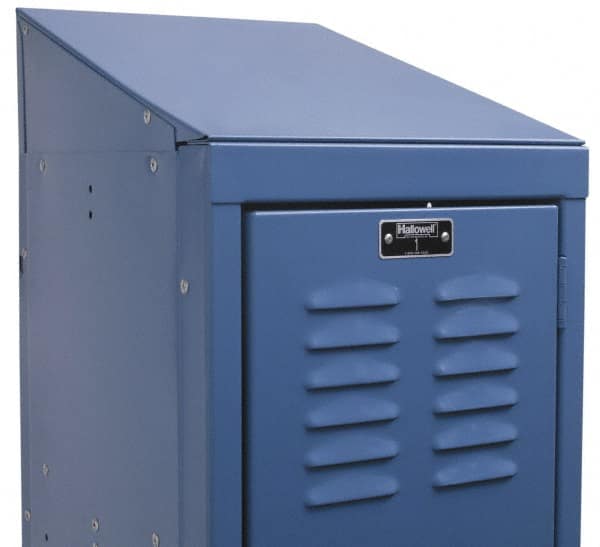 Hallowell - 4" High x 12" Deep, Locker Slope Top End - Americas Industrial Supply