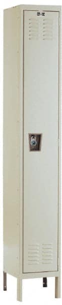 Hallowell - 1 Door, 1 Tier, Ready-Built Wardrobe & Box Lockers - Americas Industrial Supply