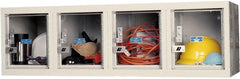 Hallowell - 4 Door, 4 Horizontal Tier, Safety-View Plus Box Lockers - Americas Industrial Supply