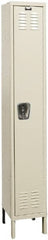 Hallowell - 1 Door, 1 Tier, Galvanite Corrosion Resistant Wardrobe & Box Lockers - Americas Industrial Supply