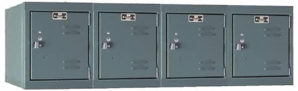 Hallowell - 4 Door, 4 Horizontal Tier, Premium Box Lockers - Americas Industrial Supply
