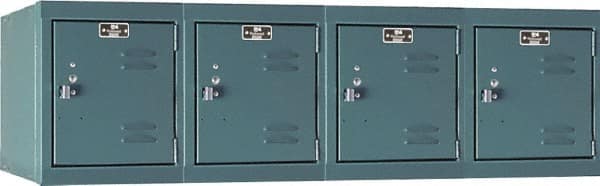 Hallowell - 4 Door, 4 Horizontal Tier, Premium Box Lockers - Americas Industrial Supply