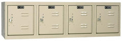 Hallowell - 4 Door, 4 Horizontal Tier, Premium Box Lockers - Americas Industrial Supply