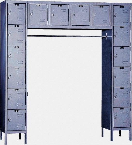 Hallowell - 16 Door, 16 Tier, Premium Box Lockers - Americas Industrial Supply