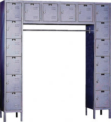 Hallowell - 16 Door, 16 Tier, Premium Box Lockers - Americas Industrial Supply