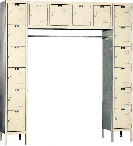 Hallowell - 16 Door, 16 Tier, Premium Box Lockers - Americas Industrial Supply