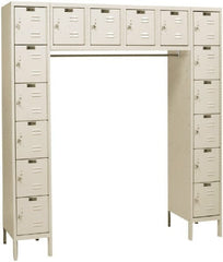 Hallowell - 16 Door, 16 Tier, Premium Box Lockers - Americas Industrial Supply