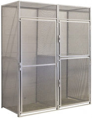 Hallowell - 36" Wide x 90" High, Locker Back Panel for Bulk Storage Lockers - Americas Industrial Supply