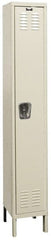 Hallowell - 1 Door, 1 Tier, Galvanite Corrosion Resistant Wardrobe & Box Lockers - Americas Industrial Supply