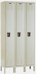 Hallowell - 3 Door, 1 Tier, Premium Wardrobe Lockers - Americas Industrial Supply