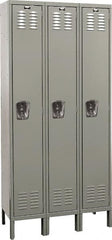 Hallowell - 3 Door, 1 Tier, Premium Wardrobe Lockers - Americas Industrial Supply