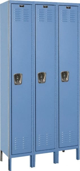 Hallowell - 3 Door, 1 Tier, Premium Wardrobe Lockers - Americas Industrial Supply