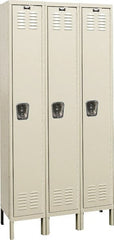 Hallowell - 3 Door, 1 Tier, Premium Wardrobe Lockers - Americas Industrial Supply