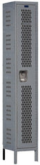 Hallowell - 1 Door, 1 Tier, Heavy-Duty Ventilated Wardrobe & Box Lockers - Americas Industrial Supply