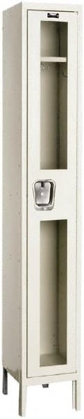 Hallowell - 1 Door, 1 Tier, Safety-View Wardrobe Lockers - Americas Industrial Supply