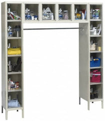 Hallowell - 16 Door, 16 Tier, Safety-View Plus Box Lockers - Americas Industrial Supply