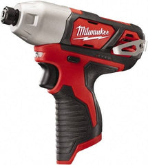 Milwaukee Tool - 12 Volt, 1/4" Drive, 1,000 In/Lb Torque, Cordless Impact Driver - Pistol Grip Handle, 2500 RPM, Lithium-Ion, Bare Tool - Americas Industrial Supply