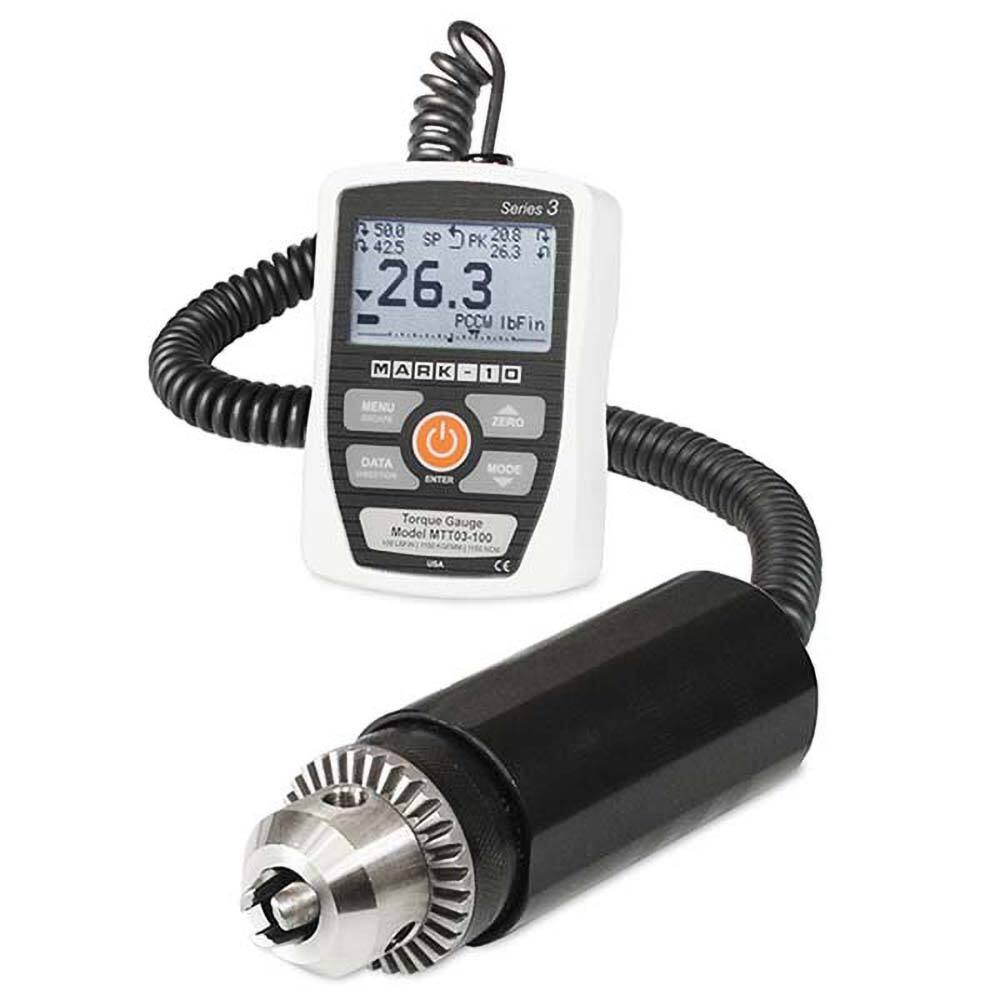Mark-10 - Digital Tension & Compression Force Gages Capacity (N): 35.00 Capacity (kgf): 36.00 - Americas Industrial Supply