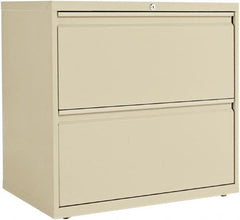 ALERA - 30" Wide x 28-3/8" High x 19-1/4" Deep, 2 Drawer Lateral File - Steel, Putty - Americas Industrial Supply