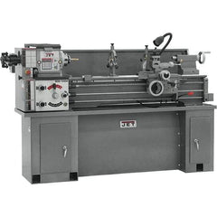 Jet - 13" Swing, 40" Between Centers, 230 Volt, Single Phase Bench Lathe - 5MT Taper, 2 hp, 60 to 1,240 RPM, 1-3/8" Bore Diam, 29-3/4" Deep x 29" High x 75-1/2" Long - Americas Industrial Supply