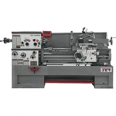 Jet - 14" Swing, 40" Between Centers, 230 Volt, Triple Phase Engine Lathe - 7MT Taper, 7-1/2 hp, 42 to 1,800 RPM, 3-1/8" Bore Diam, 40" Deep x 47" High x 97-1/2" Long - Americas Industrial Supply