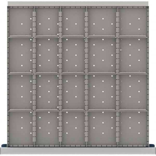 LISTA - 20-Compartment Drawer Divider Layout for 3.15" High Drawers - Americas Industrial Supply