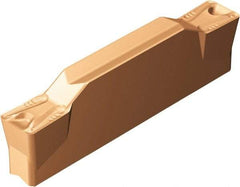 Sandvik Coromant - K2N123x2 TM Grade 1125, 6mm Cutting Width Carbide Grooving Insert - 23mm Max Depth of Cut, Neutral, 0.8mm Corner Radius, Uncoated - Americas Industrial Supply