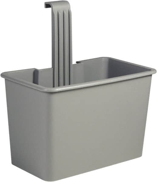 Unger - 8 Gal Polypropylene Side Bucket - Gray, For Use with SCFPG, COMBR, COMBG - Americas Industrial Supply