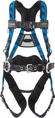 Miller - 400 Lb Capacity, Size Universal, Full Body AirCore Construction Safety Harness - Polyester, Side D-Ring, Quick Connect Leg Strap, Quick Connect Chest Strap - Americas Industrial Supply