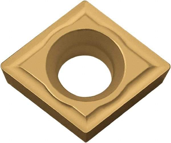 Kyocera - CPMH322 Grade CA5525 Carbide Turning Insert - TiCN/Al2O3/TiN Finish, 80° Diamond, 3/8" Inscr Circle, 1/8" Thick, 1/32" Corner Radius - Americas Industrial Supply