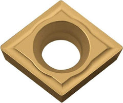 Kyocera - CPMH322 Grade CA5525 Carbide Turning Insert - TiCN/Al2O3/TiN Finish, 80° Diamond, 3/8" Inscr Circle, 1/8" Thick, 1/32" Corner Radius - Americas Industrial Supply