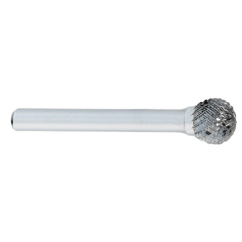 ‎SD-14 -5mm × 5mm LOC × 6mm Shank × 50mm OAL Ball Shape Carbide Medium Tough Cut Burr - Americas Industrial Supply