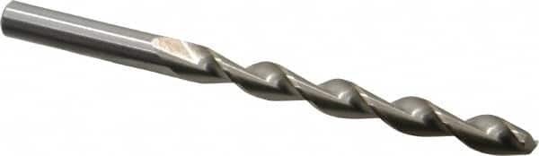 Chicago-Latrobe - 5/16" 135° High Speed Steel Jobber Drill - Bright Finish, Right Hand Cut, Parabolic Flute, Straight Shank, 4-1/2" OAL, Split Point - Americas Industrial Supply